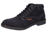 Schnürboots LERROS, Herren, Gr. 43, blau (navy), Leder, Schuhe Schnürboots, Business Schuh, Schnürboots mit Blockabsatz