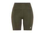 Laufshorts ASICS "CORE SPRINTER", Damen, Gr. XS, N-Gr, schwarz olive, Obermaterial: 79% Polyester, 21% Elasthan, Hosen, sportlicher Stil, für Laufaktivitäten