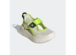 Slip-On Sneaker ADIDAS SPORTSWEAR "SUMMERFLEX C", Mädchen, Gr. 34, weiß (core weiß, solar slime, legend ink), Synthetik, Textil, Schuhe, für Kinder & Jugendliche