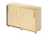 Schäfer Shop Genius Schiebetürenschrank TETRIS WOOD, 2 OH, B 1200 mm, Höhe inkl. Gleiter, Ahorn-Dekor