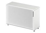 Schäfer Shop Genius Querrollladenschrank TETRIS WOOD, 2 OH, B 1200 mm, Höhe inkl. Gleiter, weiss