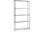 Grund-Schraubregal WR, 5 Fachböden, B 1000 x T 800 x H 2000 mm