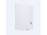 Rocada Whiteboard SKIN COLOUR, rahmenlos, modular, Hoch-/Querformat, magnethaftend, Ablageschale, B 1000 x H 1000 mm, lackierter Stahl, signalweiss RAL 9003