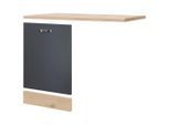 FlexWell , Grau , Holzwerkstoff , links montierbar, rechts montierbar , 95x60 cm ,