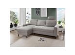 Livetastic , Grau , Textil , Buche , Uni , 234x147 cm , Made in EU , Typenauswahl, Rücken echt , Wohnzimmer, Sofas & Couches, Schlafsofas, Schlafsofas