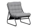 Beldano , Anthrazit, Hellgrau, Dunkelgrau , Metall, Textil , Füllung: Polyester , 68x36x65 cm , wetterbeständig , Gartenmöbel, Loungemöbel, Loungesessel