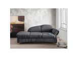 Livetastic , Anthrazit , Textil , Buche , Uni , 190x84x86 cm , Made in EU , Typenauswahl, seitenverkehrt erhältlich, Rücken echt, Armteil links , Wohnzimmer, Sofas & Couches, Relaxliegen & Récamièren