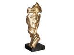 Skulptur Goldfarben