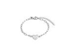TOM TAILOR Damen Armband Herz aus Edelstahl silber, silber, Herz, Gr. ONESIZE