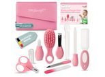 TPFFamily Baby Pflegeset Neugeborene – 10-teiliges Set mit hochwertiger Baby-Erstausstattung - Farbe Pink
