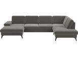 Wohnlandschaft SIT & MORE "Morris Jubi", braun (schlamm), B:335cm H:82cm T:212cm, 100% Polyester, Sofas, Wohnlandschaft, wahlweise mit Armteilverstellung, Bettfunktion & Bettkasten