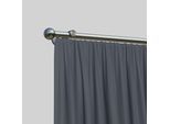 Gardinenstange INDEKO "Colombes", silber (edelstahlfarben), L:230cm Ø:16mm, Aluminium, Gardinenstangen, Gardinenstange, Innenlauf Komplett-Set inkl. Gleitern und Montagematerial