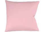 Kissenbezug FLEURESSE "Colours Mako Satin, 100% Baumwolle, mit Reißverschluss", rosa (rose), B:40cm L:40cm, Mako-Satin, Mako-Satin, Kissenbezüge, Kissenbezug, Mako Satin, glänzend, glatt, Premium Qualität