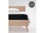 Spannbettlaken FLEURESSE "Comfort", schwarz, B:200cm, Jersey-Elasthan, Obermaterial: 96% Baumwolle, 4% Elasthan (LYCRA), Bettlaken, Spannbettlaken, langlebig & bügelfrei,Perfekte Passform durch POWER-STRETCH