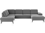 Wohnlandschaft SIT & MORE "Morris Jubi", grau, B:335cm H:82cm T:212cm, 95% Polyester 5% Polyamid, Sofas, Wohnlandschaft, wahlweise mit Armteilverstellung, Bettfunktion & Bettkasten