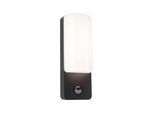 LED Außen-Wandleuchte PAULMANN "Bonnie IP44 93x77mm 3000K 8,5W 560lm 230V Anthrazit Aluminium", grau (anthrazit), B:9,3cm H:26,3cm T:7,7cm, Leuchten, LED Außen-Wandleuchte, Bewegungsmelder