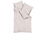 Bettwäsche KAEPPEL "Organic", beige (natur), B/L: 135cm x 200cm, 1 Stk., 1 Stk., Mako-Satin, B/L: 80cm x 80cm, 2 Stk., Mako-Satin, Obermaterial: 100% Baumwolle, Bettwäsche, Bettwäsche