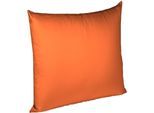 Kissenbezug FLEURESSE "Colours Mako Satin, 100% Baumwolle, mit Reißverschluss", orange (terrakotta), B:80cm L:80cm, Mako-Satin, Mako-Satin, Kissenbezüge, Kissenbezug, Mako Satin, glänzend, glatt, Premium Qualität