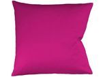 Kissenbezug FLEURESSE "Colours Mako Satin, 100% Baumwolle, mit Reißverschluss", lila (cassis), B:80cm L:80cm, Mako-Satin, Mako-Satin, Kissenbezüge, Kissenbezug, Mako Satin, glänzend, glatt, Premium Qualität