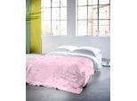 Plaid FLEURESSE "Plaid", rosa (pink, rose), B:180cm L:270cm, Baumwolle, Leinen, Wohndecken, Plaid, Halbleinen, in Gr. 180x270 cm, Plaid