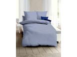 Bettwäsche KAEPPEL "Vichy Karo", blau, B/L: 135cm x 200cm, 1 Stk., 1 Stk., Feinbiber, B/L: 80cm x 80cm, 2 Stk., Feinbiber, Obermaterial: 100% Baumwolle, Bettwäsche, Bettwäsche, mit Karomuster
