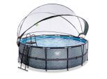 Exit Toys , Grau , Kunststoff , Steinoptik , 320 cm , TÜV-geprüft, CE , Pools & Wasserspaß, Pools, Aufstellpools, Frame-Pools