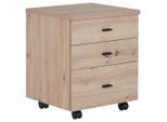 Möbelix , Eiche Artisan , Holzwerkstoff , 3 Schublade(n) Schubladen , 43x53x40 cm , Büromöbel, Rollcontainer