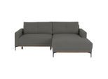 Ondega , Dunkelgrau , Textil , Füllung: Schaumstoff , L-Form , 238x162 cm , Stoffauswahl ,