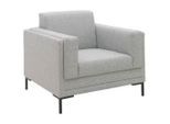 Looks by W.Joop , Silberfarben , Textil , Uni , Füllung: Schaumstoff , 97x82x90 cm , Made in EU, FSC MIX , Stoffauswahl ,