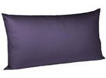 Kissenbezug FLEURESSE "Colours Mako Satin, 100% Baumwolle, mit Reißverschluss", lila (lavendel), B:40cm L:80cm, Mako-Satin, Mako-Satin, Kissenbezüge, Kissenbezug, Mako Satin, glänzend, glatt, Premium Qualität