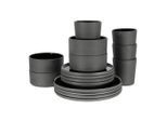 Creatable , Schwarz , Keramik , 500 ml , Kochen & Essen, Geschirr, Geschirrsets, Kombiservices