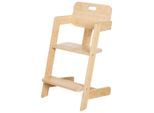 Roba , Naturfarben , Holz , Bambus , 45x86x50 cm , FSC 100% , Essbrett abnehmbar, 3-Punkt-Gurt , Baby, Babyzimmer, Hochstühle