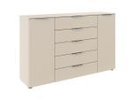 Rauch Möbel , Champagner , Holzwerkstoff , 5 Schublade(n) Schubladen , 160x100x42 cm , Blauer Engel, BQ - Bündnis für Qualität, Made in Germany , Kleinmöbel, Kommoden, Kommoden