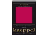Spannbettlaken KAEPPEL "Single Jersey Mako Elasthan", rot (rubin), L:200cm, Jersey-Elasthan, Obermaterial: 97% Baumwolle, 3% Elasthan, Bettlaken, Spannbettlaken, aus 97% Baumwolle und 3% Elasthan
