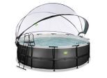Exit Toys , Grau , Kunststoff , 122 cm , TÜV-geprüft, CE , Pools & Wasserspaß, Pools, Aufstellpools, Frame-Pools