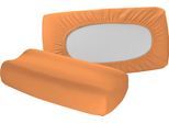 Kissenbezug FLEURESSE "Vital comfort", orange (hellorange), B:60cm L:40cm, Jersey, Obermaterial: 96% Baumwolle, 4% Elasthan (LYCRA), Kissenbezüge, Kissenbezug, Baumwolle-Elasthan Kissenbezug, 40x60 cm, Gummizug