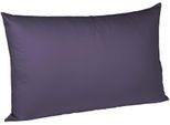 Kissenbezug FLEURESSE "Colours Mako Satin, 100% Baumwolle, mit Reißverschluss", lila (lavendel), B:40cm L:60cm, Mako-Satin, Mako-Satin, Kissenbezüge, Kissenbezug, Mako Satin, glänzend, glatt, Premium Qualität