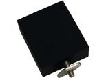 Deckenträger für Gardinenstangen, schwarz (schwarz, matt), SCHÖNER WOHNEN-KOLLEKTION, Gardinenstangenhalterungen, Deckenträger für Gardinenstangen, Serie Einzelprogramm Matteo rechteckig
