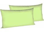 Kissenbezüge FLEURESSE "Colours", grün, B:40cm L:80cm, Interlock-Jersey, Obermaterial: 100% Baumwolle, Kissenbezüge, Kissenbezüge, edler, bügelfreier Interlock-Jersey aus 100% Baumwolle