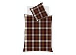 Bettwäsche FLEURESSE "Lech 3742", braun, B/L: 240cm x 220cm, 1 Stk., 2 Stk., Flanell, B/L: 80cm x 80cm & 80cm x 80cm, 3 Stk., Flanell, Obermaterial: 100% Baumwolle, Bettwäsche, Bettwäsche, Edelflanell, Baumwolle, in Gr. 135x200, 155x220, 200x200cm