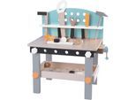 Spielwerkbank CHIC2000 "Werkbank, klein, mint", bunt (natur, mint), Rollenspielzeug, KinderB:45cm H:49cm T:27cm, Holz, Spielwerkbank, B:45cm H:49cm T:27cm