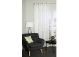 Vorhang HOME WOHNIDEEN "BELAGIO", weiß (champagner), B:140cm H:245cm, Polyester, Polyester, Gardinen, Vorhang, bedruckt