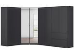 Schrank-Set RAUCH "Kleiderschrank Schrank Garderobe Wäscheschrank COSTA Größe 208x298 cm", grau (graumetallic, eingriffe graumetallic), H:197cm T:298cm, Holzwerkstoff, Kastenmöbel-Sets, viel Platz, grifflose Front und Push-to-Open Funktion MADE IN GERMANY