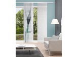 Schiebegardine VISION S "LUMA", salbei, B:60cm H:260cm, Polyester, Polyester, Gardinen, Schiebegardine, digital bedruckt