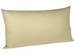 Kissenbezug FLEURESSE "Colours Mako Satin, 100% Baumwolle, mit Reißverschluss", beige, B:40cm L:80cm, Mako-Satin, Mako-Satin, Kissenbezüge, Kissenbezug, Mako Satin, glänzend, glatt, Premium Qualität