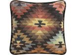 Dekokissen BIEDERLACK "Nomad", nomad glow, ethnomuster, B:50cm L:50cm, Baumwolle, Polyacryl, Polyester, Dekokissen_Sitzkissen_Kissenhüllen, markantes Ikat-Dessin