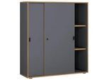 Aktenschrank Salia B100 Anthrazit/Honigeiche