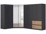 Schrank-Set RAUCH "Kleiderschrank Schrank Garderobe Wäscheschrank COSTA Größe 208x298 cm", grau (graumetallic, eiche artisan, eingriffe graumetallic), H:197cm T:298cm, Holzwerkstoff, Kastenmöbel-Sets, viel Platz, grifflose Front und Push-to-Open Funktion MADE IN GERMANY