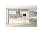 Küchenblock Mailand m. Geräten Weiß Hochglanz