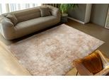 Teppich OBSESSION "My Bella 238", rosa, B:240cm H:13mm L:300cm, Polyester, Teppiche, Teppich, Orient Optik, Hoch-Tief Effekt, mit Fransen, Vintage Design